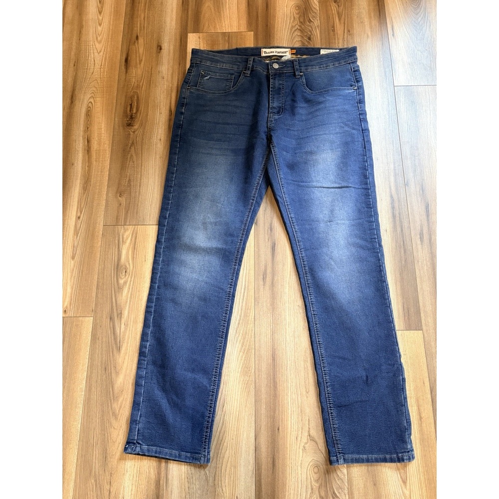Tailor Vintage Jeans Men's 34x32 Straight Leg Soft Comfortable Stretch‎ NWOT